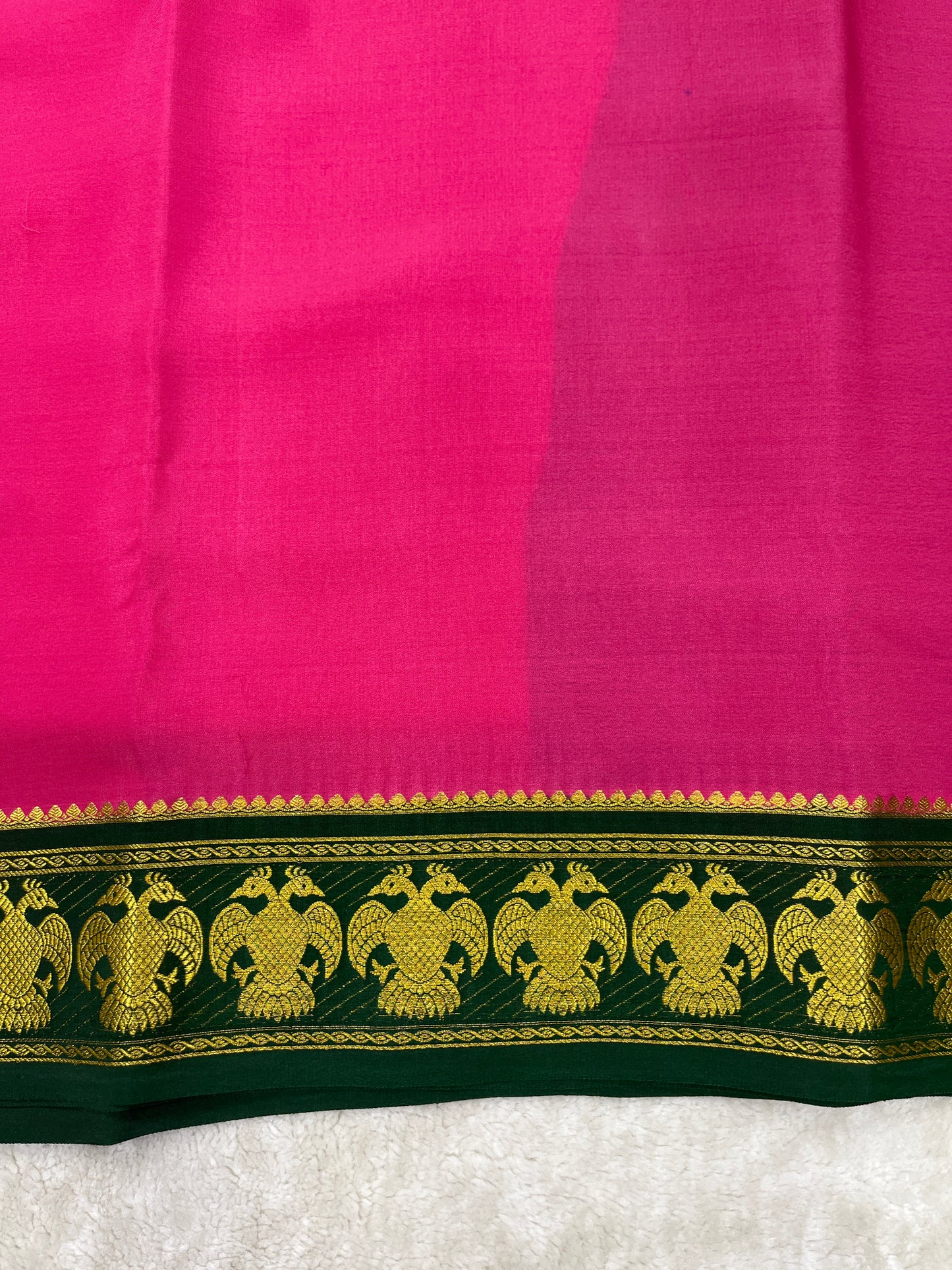 Pure Crepe Mysore Silk gandaberunda - 1146003