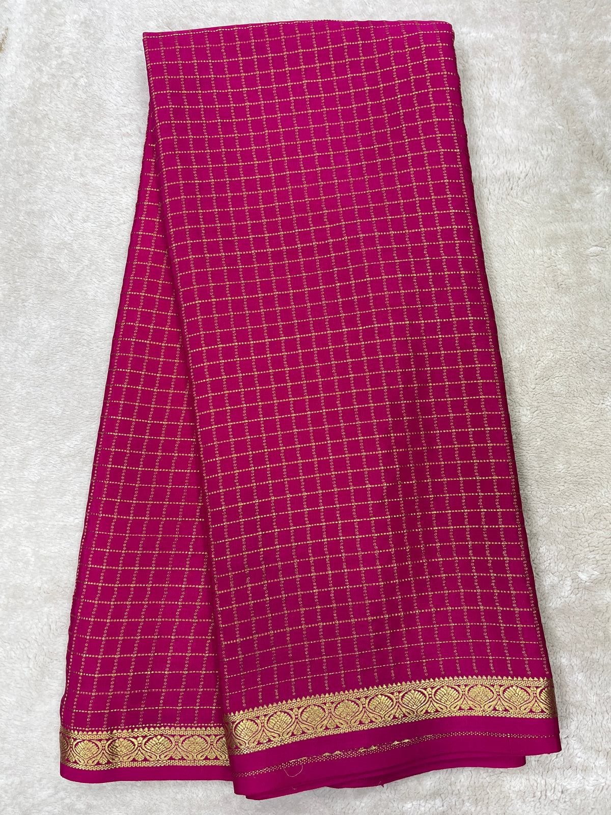 Pure crepe Mysore silk saree 12105002 (120gsm)