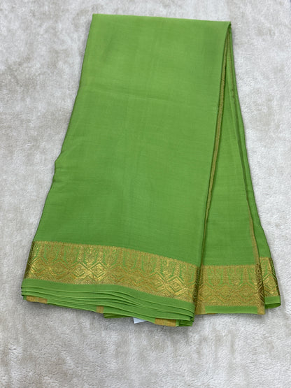 Sliver Based zari Pure Mysore Silk Saree