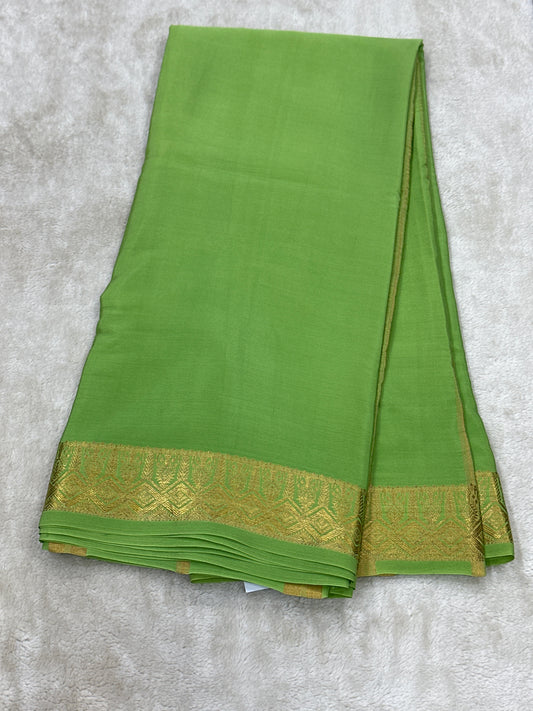 Sliver Based zari Pure Mysore Silk Saree