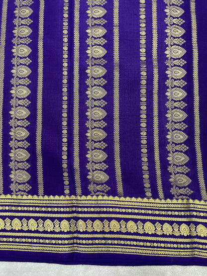 Pure crepe Mysore silk saree 12105103 (120gsm)