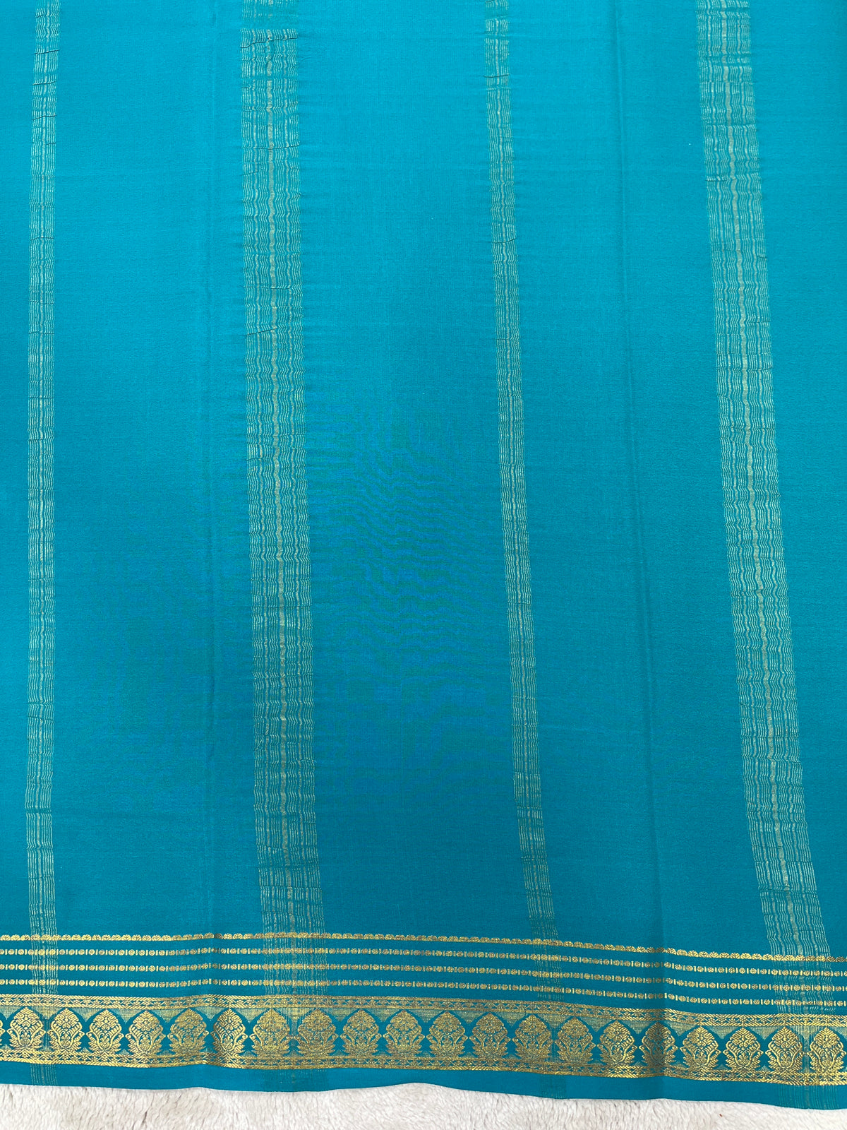 Pure crepe Mysore silk saree 136451 (100 GSM)