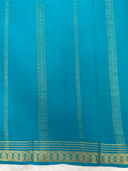 Pure crepe Mysore silk saree 136451 (100 GSM)