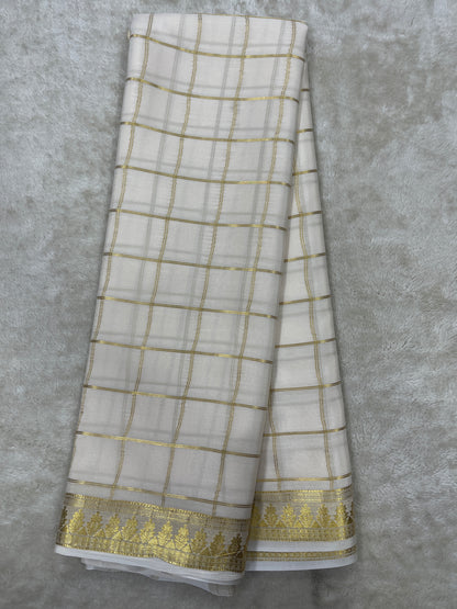 Pure crepe Mysore silk saree 13106333