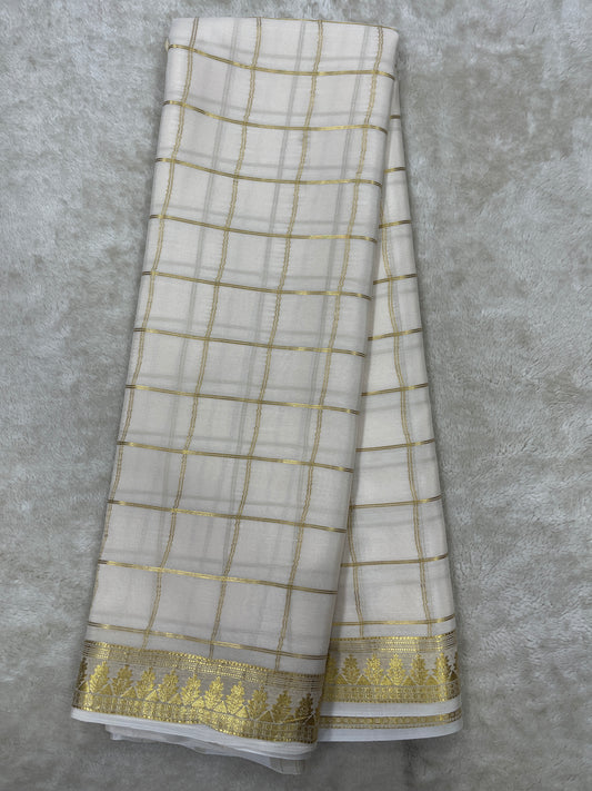 Pure crepe Mysore silk saree 13106333