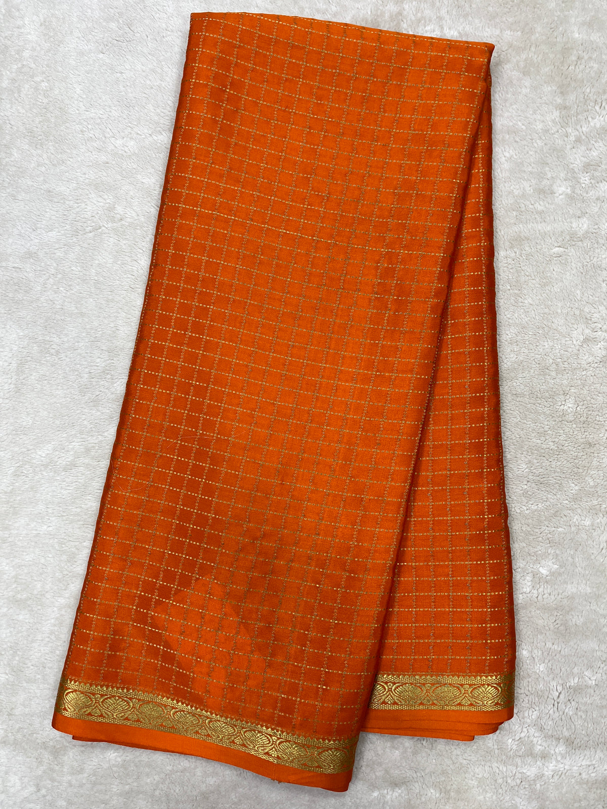 Pure crepe Mysore silk saree 12105002 (120gsm)