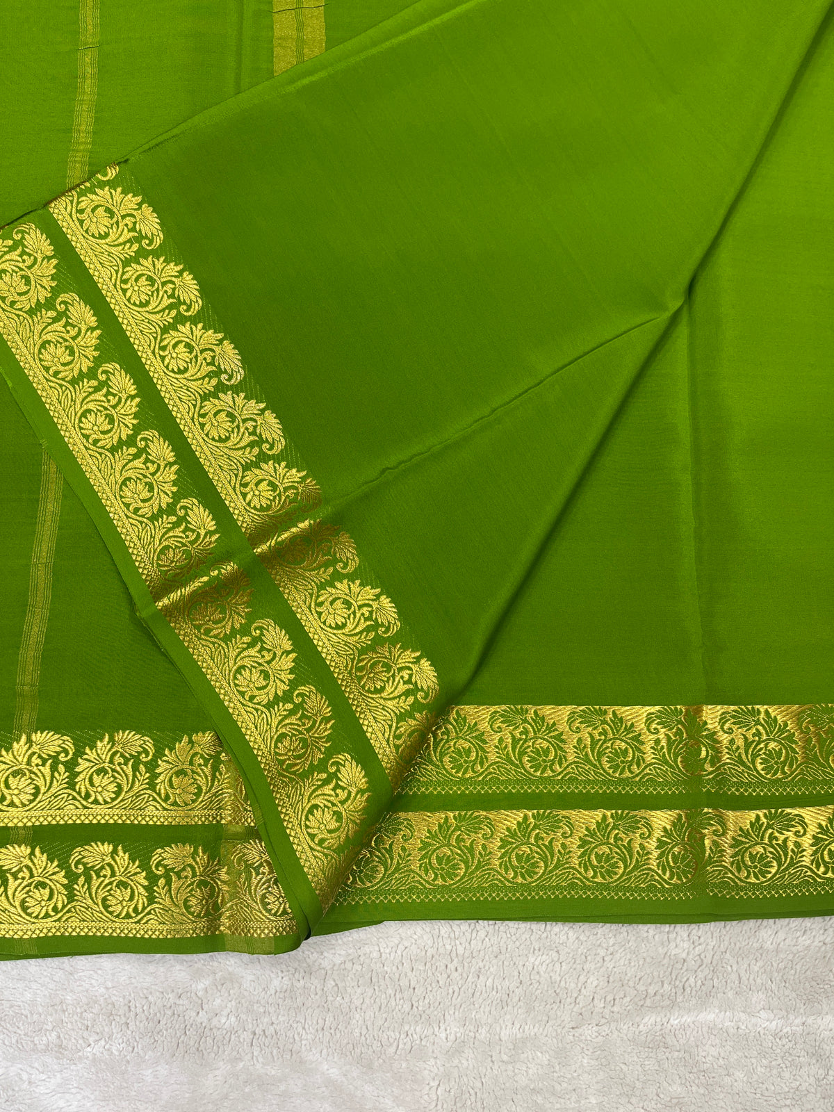 Pure Mysore Silk Saree-(1459016)