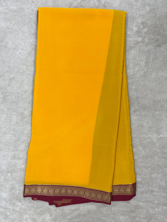 Pure Mysore Silk Saree-(1453664)