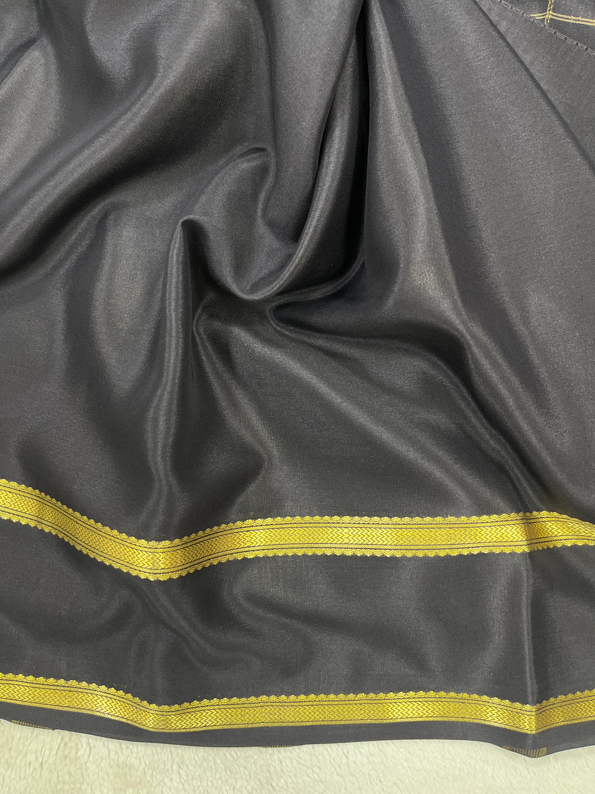 Pure crepe Mysore silk-Hema Big Checks (131036404)
