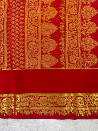 Pure Mysore silk saree 1463631(150 GSM)