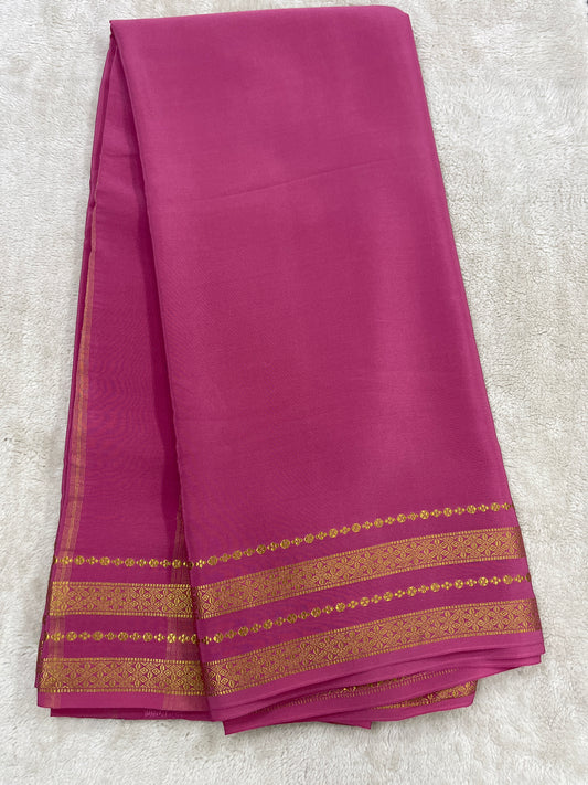 Sliver Based zari Pure Mysore Silk Saree