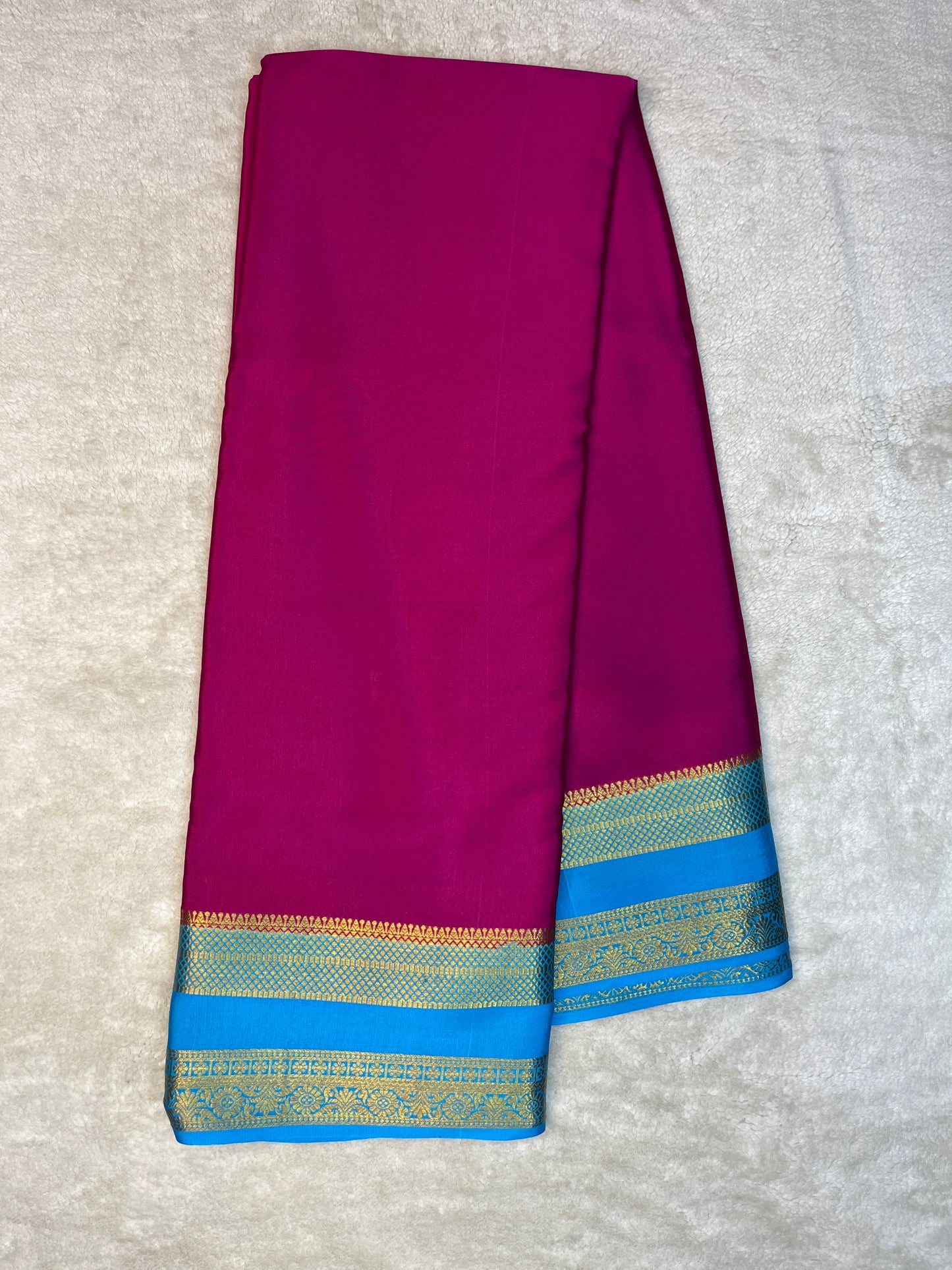 Pure Crepe Mysore Silk Saree-110GSM(1104001)