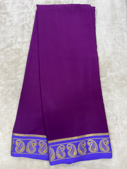 Pure Mysore crepe silk saree-120 Gsm(1146001)