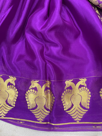 Pure crepe Mysore silk- Garuda Self Border(15112601)