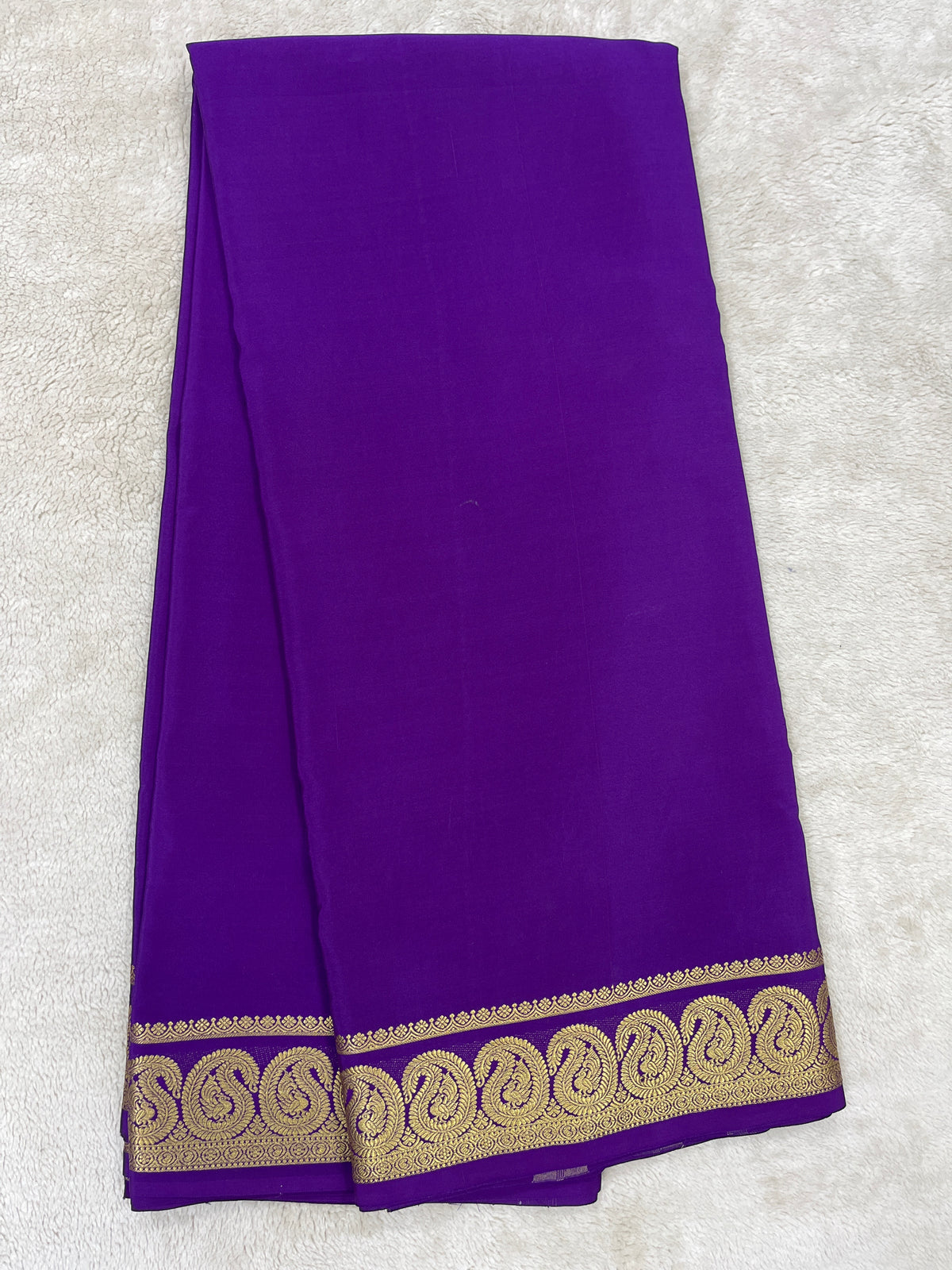 Pure Mysore saree -Mango Border-27261002(120GSM)
