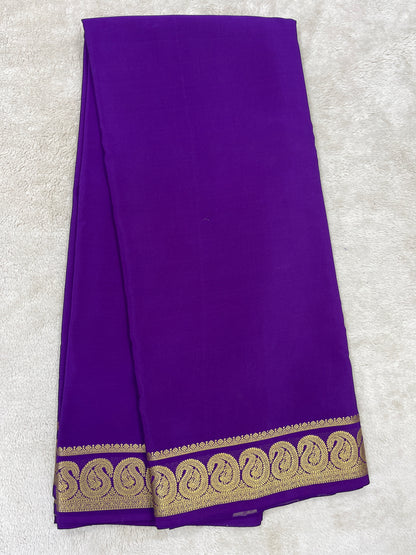 Pure Mysore saree -Mango Border-27261002(120GSM)