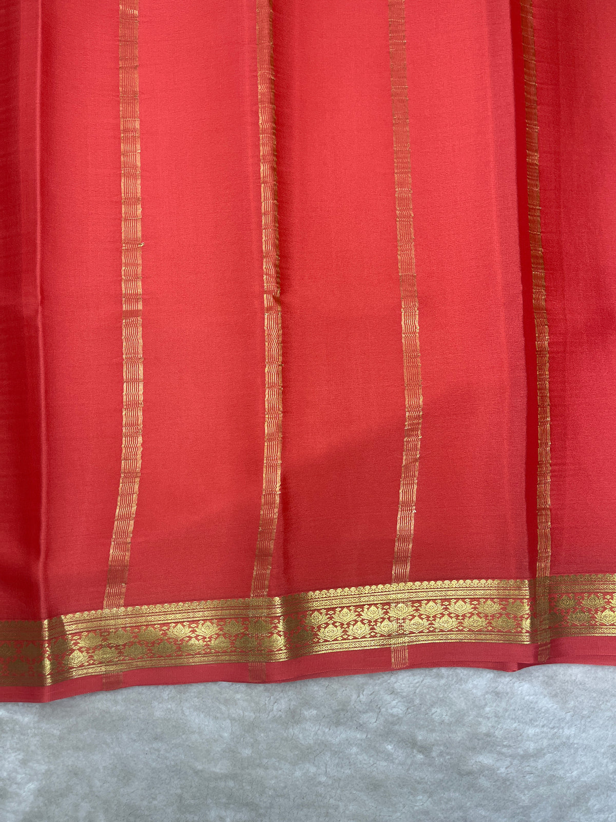 Pure crepe Mysore silk saree-Trisha 2 Self-70 Gsm(16275513)