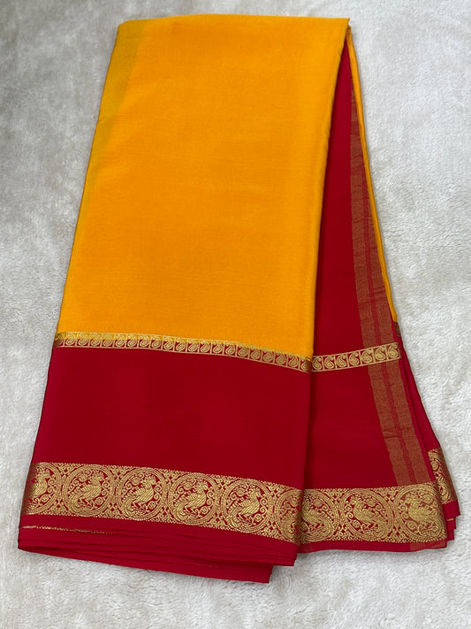 Sliver Based zari Pure Mysore Silk Saree