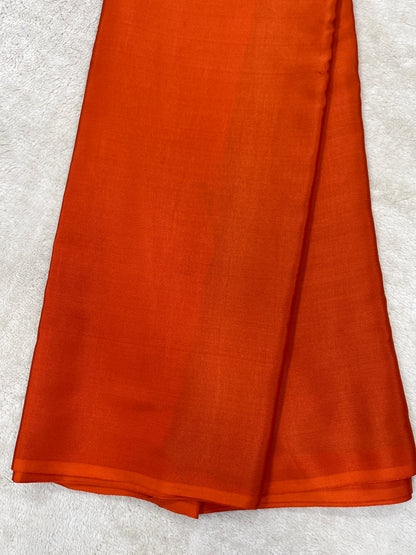 Pure crepe Mysore silk- Plain Brocade(1106503)