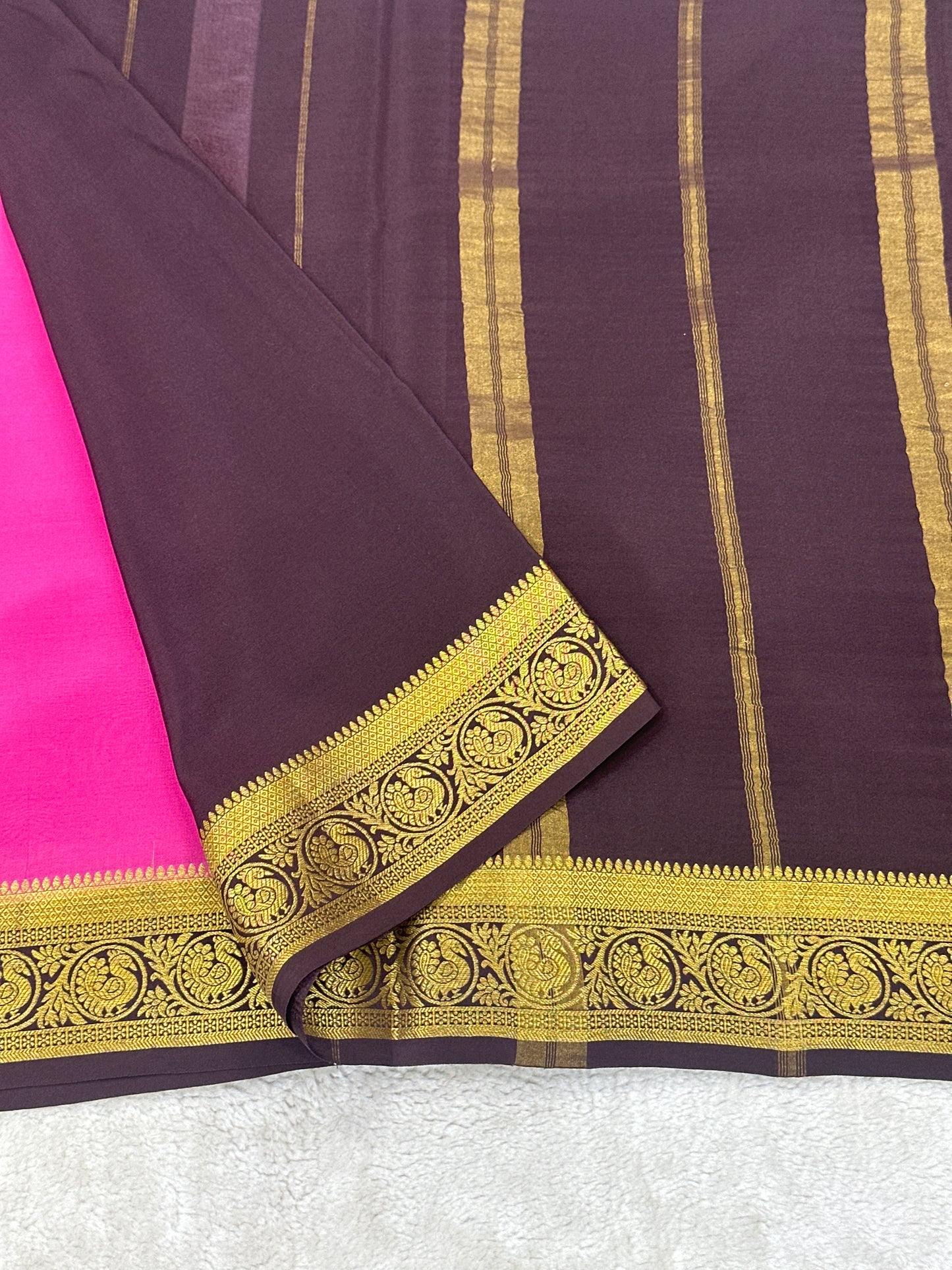 Silver Based Zari Pure Mysore Silk Saree