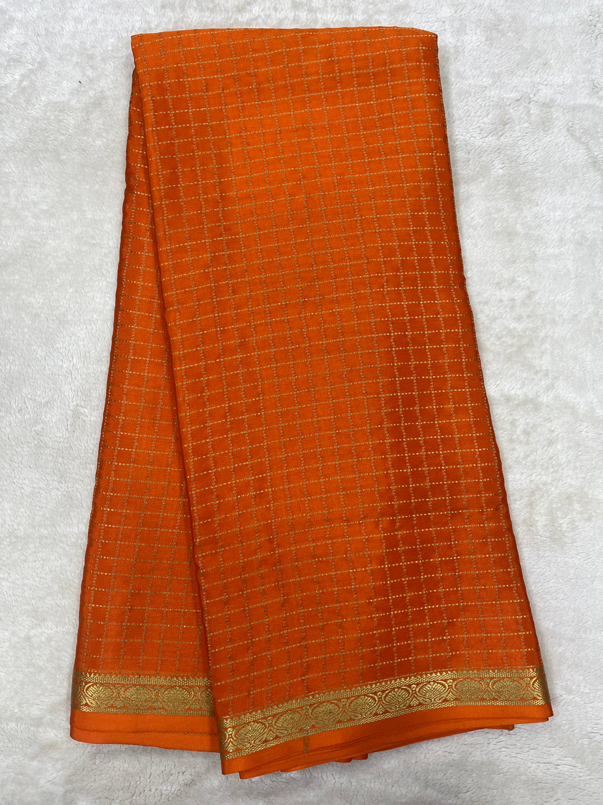 Pure crepe Mysore silk saree 12105002 (120gsm)