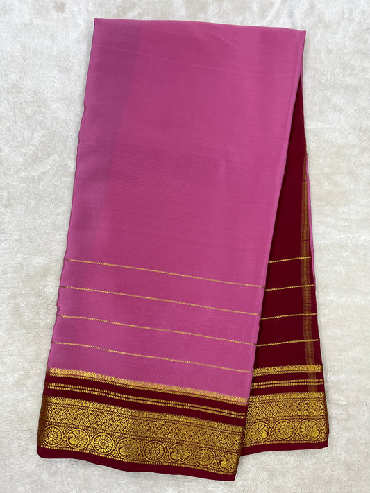 Pure Mysore silk saree -(1436427)
