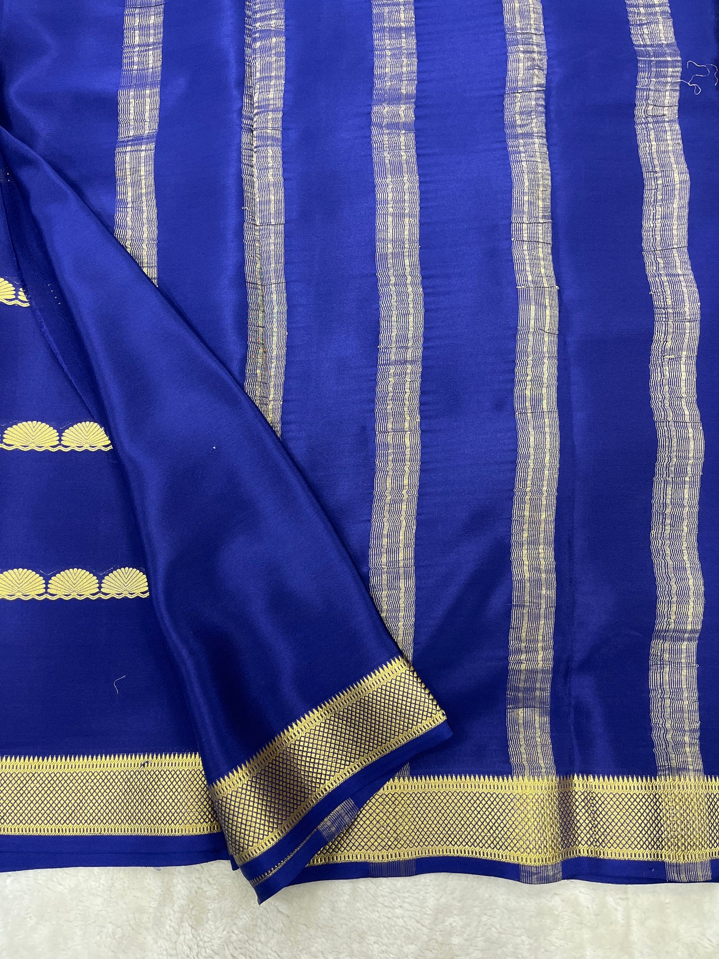 Pure Crepe Mysore Silk all checks - 1145317