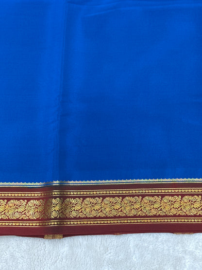 Sliver Based zari Pure Mysore Silk Saree