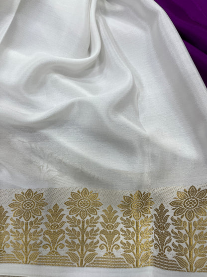 Pure crepe Mysore sick-Sun Flower(15112606)