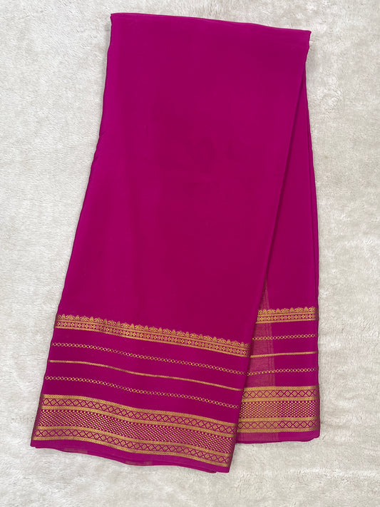 Pure Mysore Silk Saree-(143581)