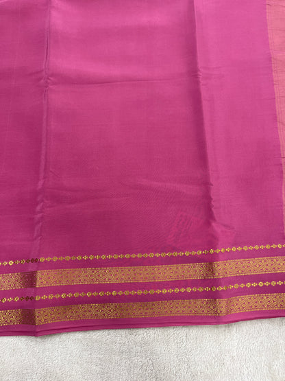 Sliver Based zari Pure Mysore Silk Saree