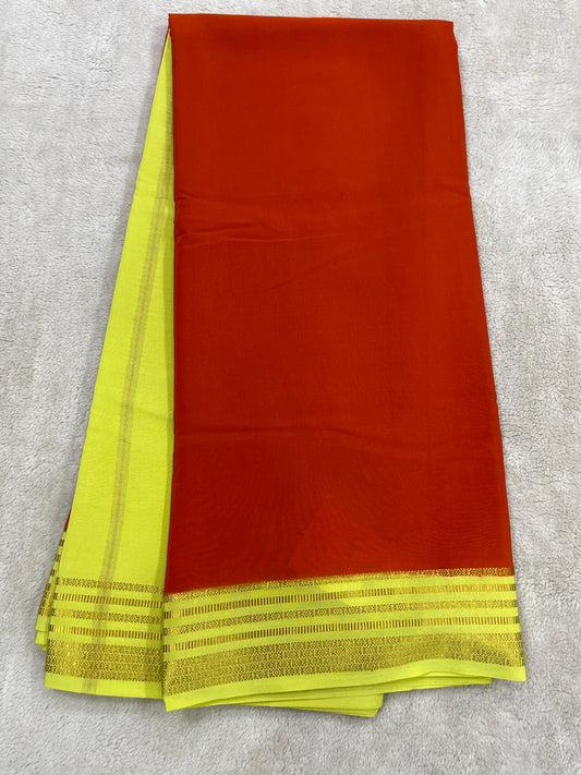 Sliver Based zari Pure Mysore Silk Saree