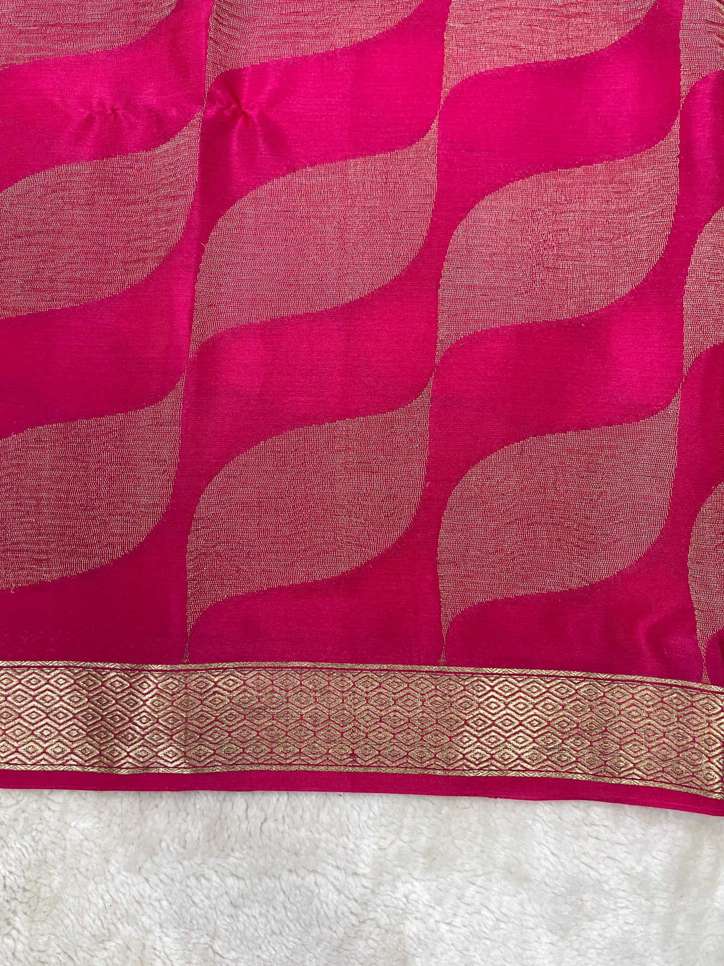 Pure Crepe Mysore Silk brocade - 1145311