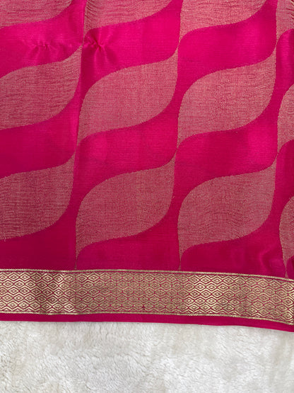 Pure Crepe Mysore Silk brocade - 1145311