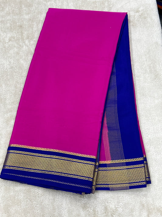 Sliver Based zari Pure Mysore Silk Saree
