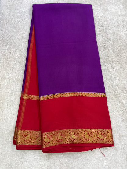 Sliver Based Zari Pure Mysore Silk Saree