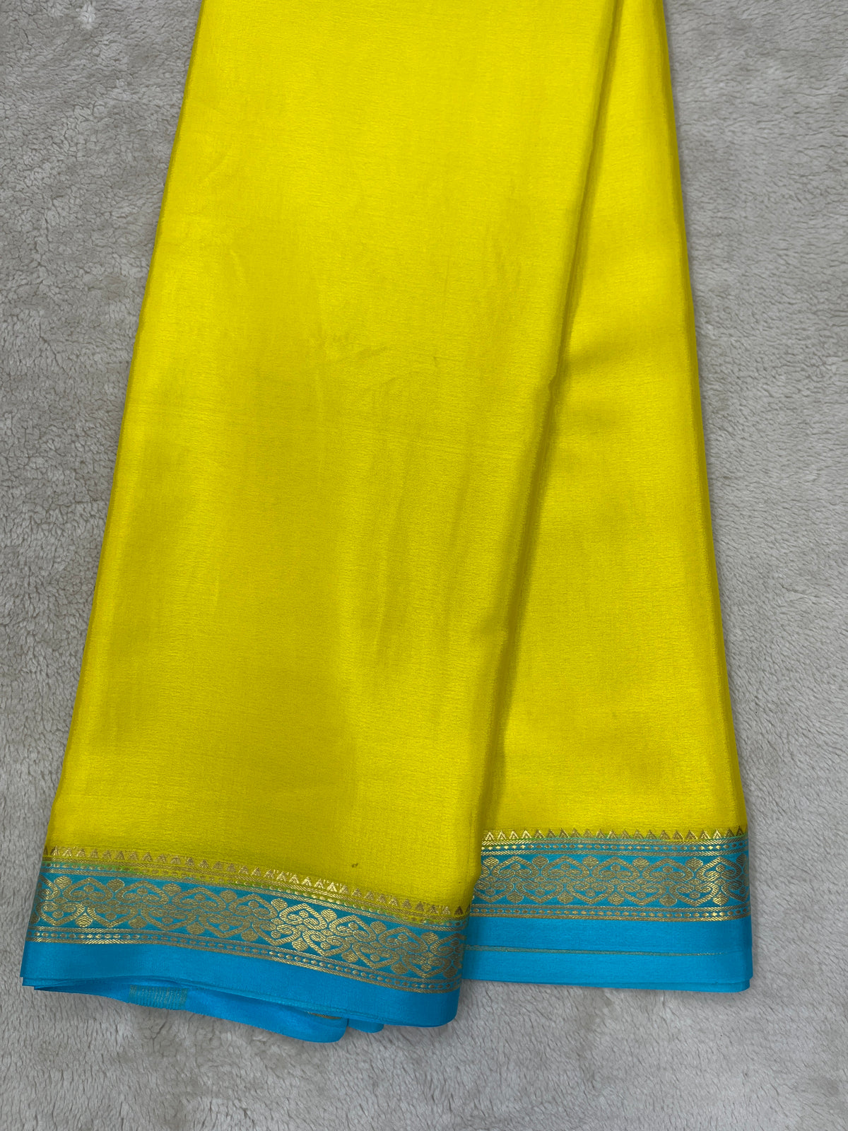 Pure crepe Mysore silk-Gatti border