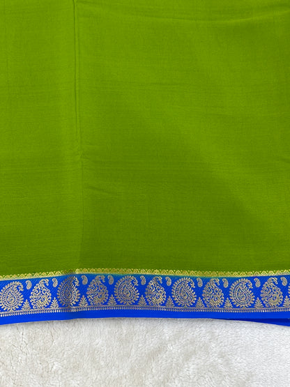 Sliver Based zari Pure Mysore Silk Saree