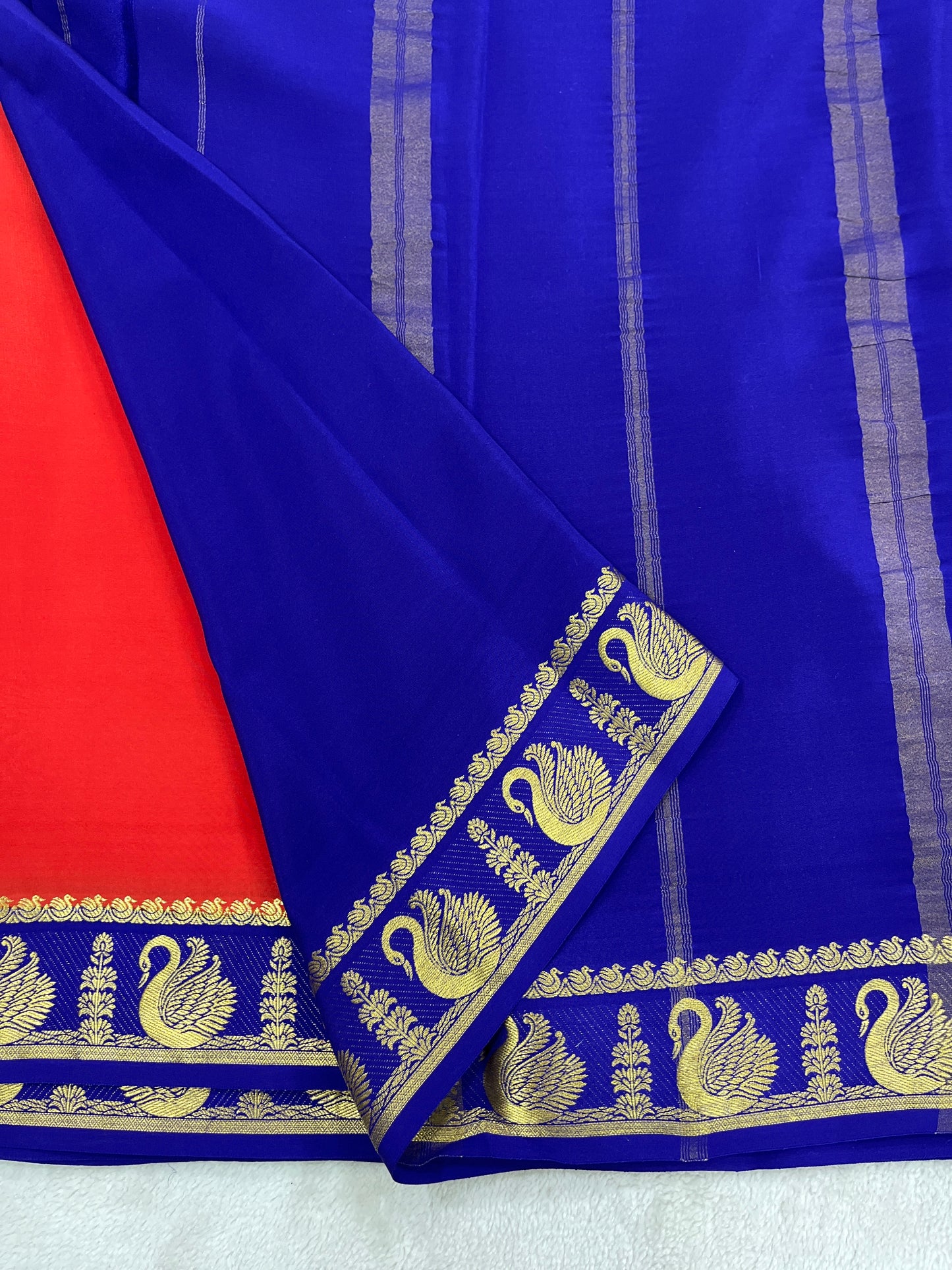 Sliver Based zari Pure Mysore Silk Saree