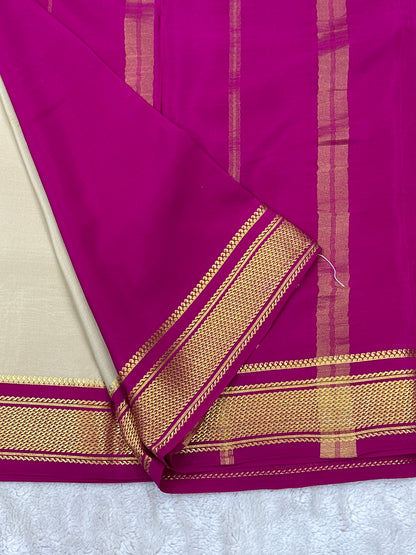 Sliver Based zari Pure Mysore Silk Saree