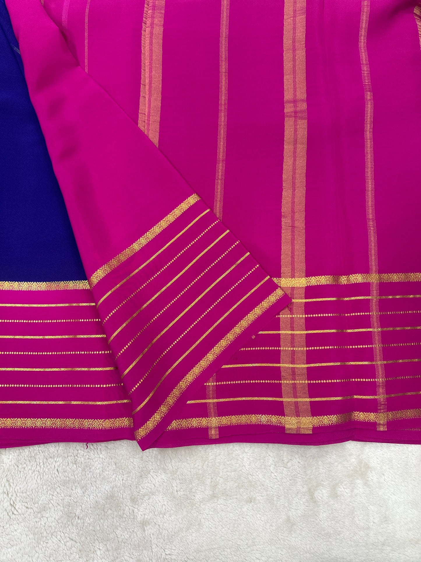 Silver Based Zari Pure Mysore Silk Saree