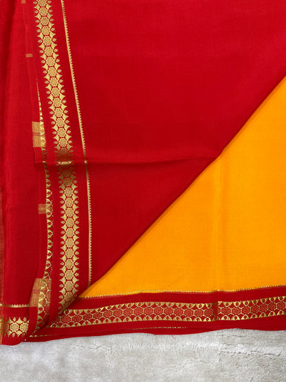 Pure Mysore Silk Saree-(145532)