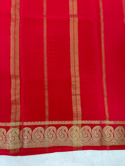 Pure Mysore silk -Mango Border-27261002(120GSM)