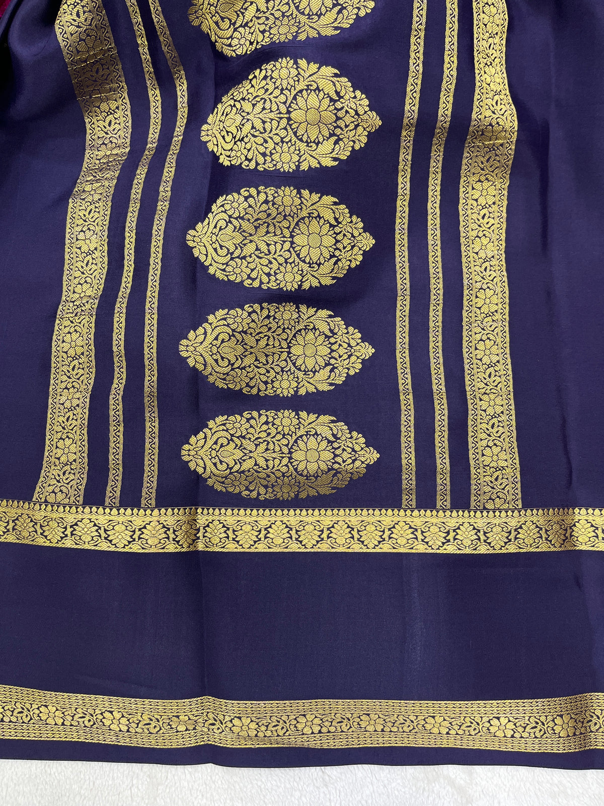Pure crepe Mysore silk-Patli Design(26381136)