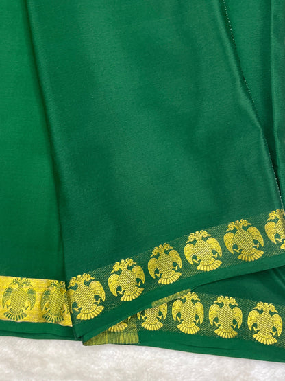 Pure crepe Mysore silk -Gatti border (1104001)