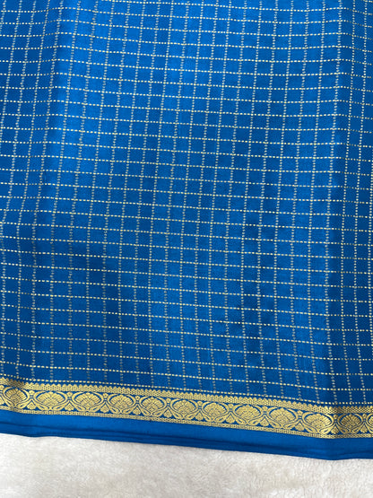 Pure crepe Mysore silk saree 12105002 (120gsm)