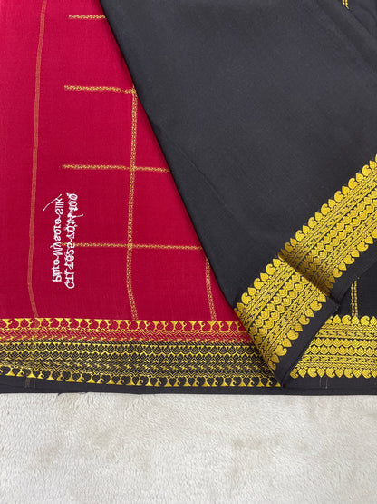 Pure Mysore Silk-Big Checks- 120GSM (1462531)