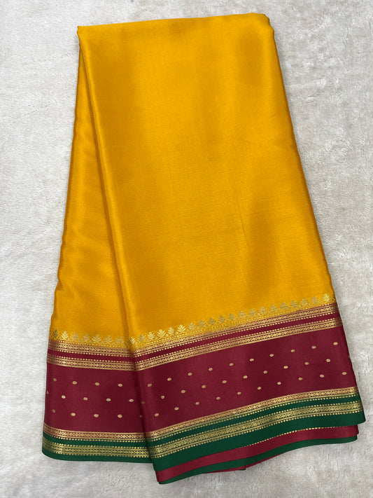 Crepe Mysore silk saree 26390101 (100gsm)