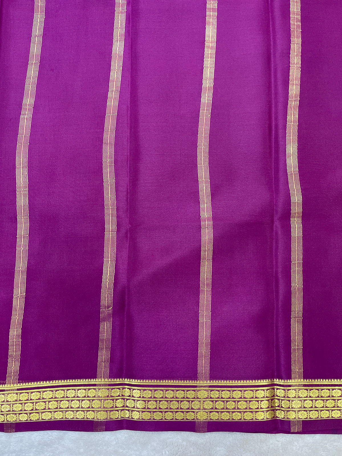 Pure crepe Mysore silk saree 26386623 (70gsm)Bibb