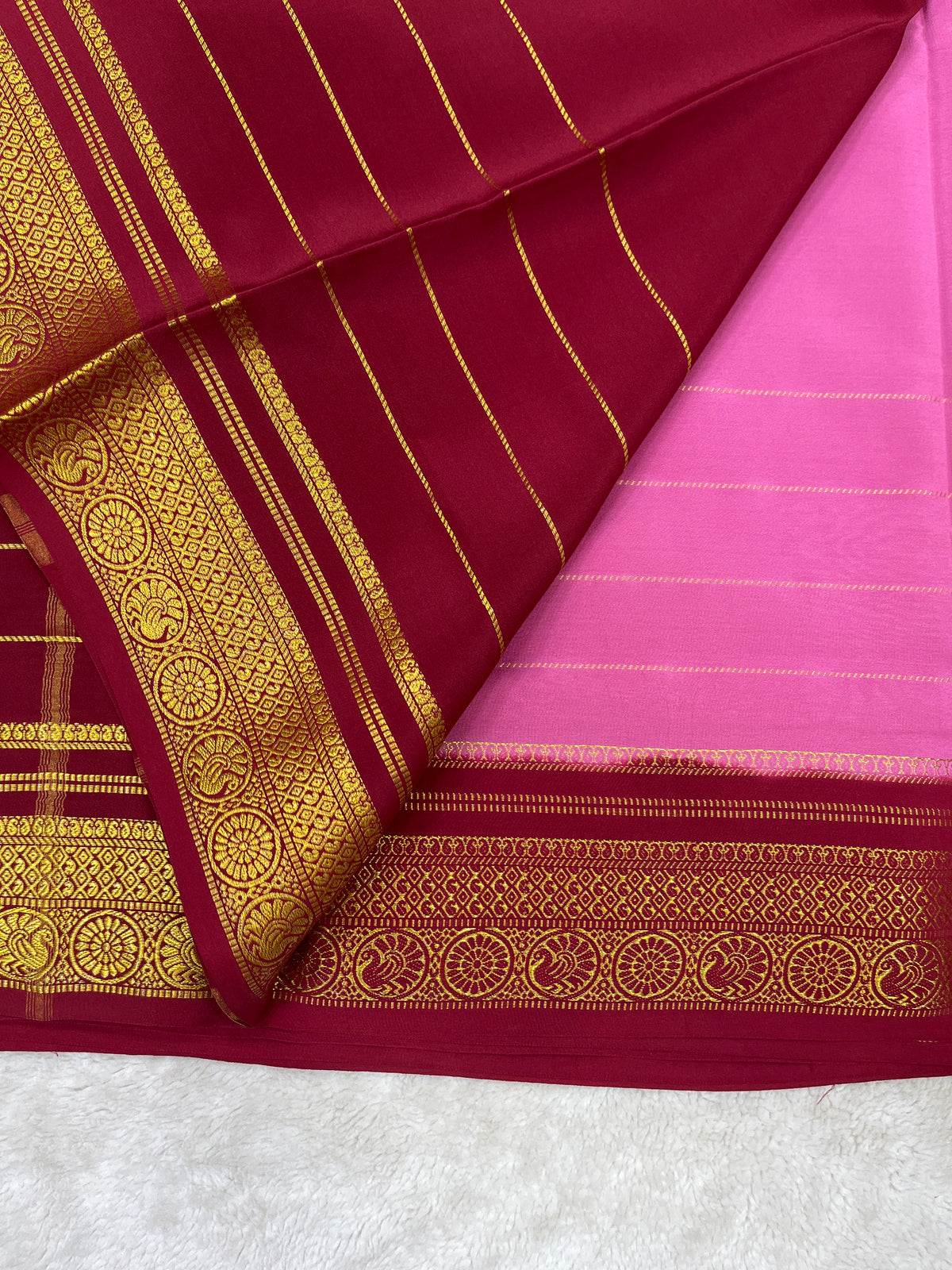 Pure Mysore silk saree -(1436427)